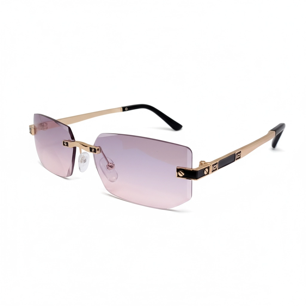 luxury rimless anti blue yt1004 gold luxury rimless anti blue yt1004 gold