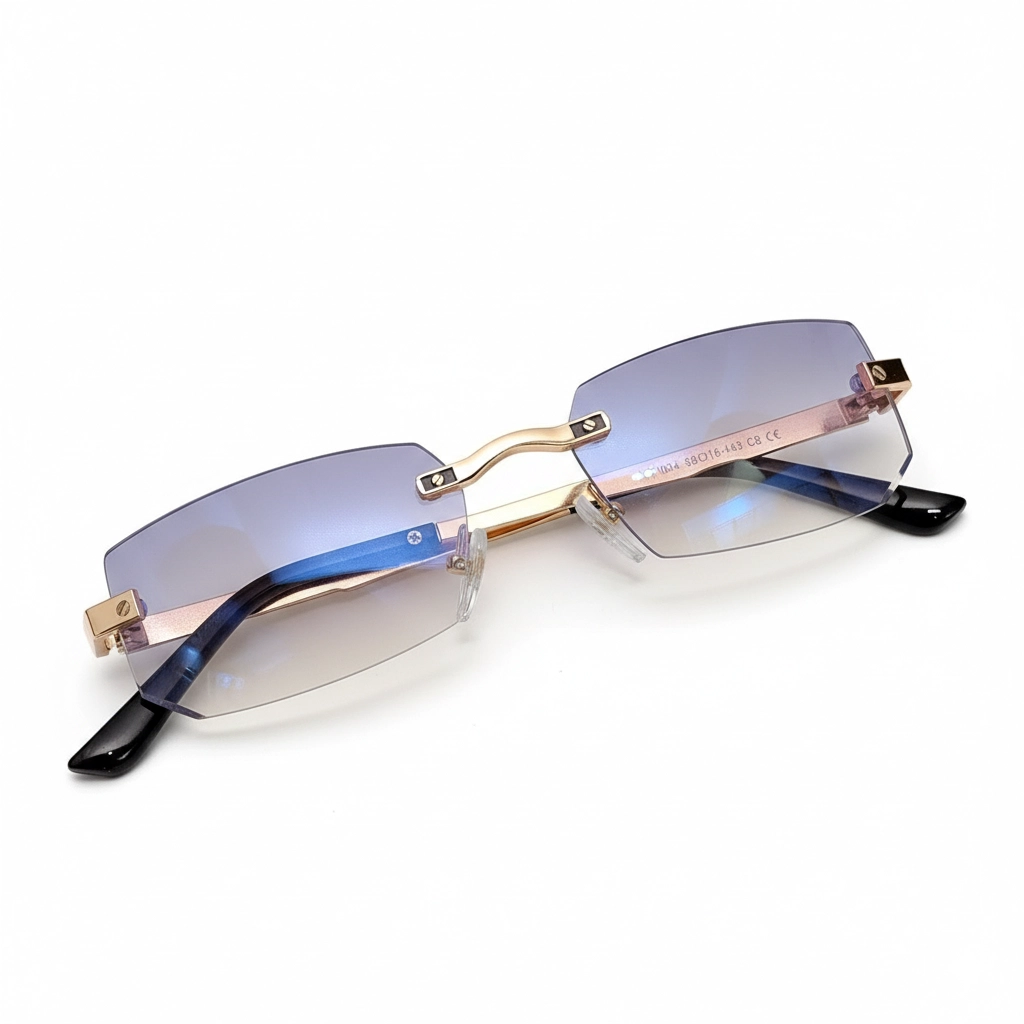luxury rimless anti blue yt1004 gold luxury rimless anti blue yt1004 gold