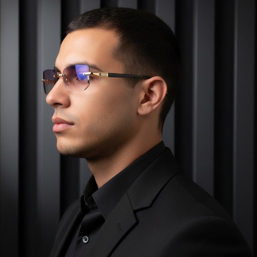 luxury rimless anti blue v007 silver luxury rimless anti blue v007 silver