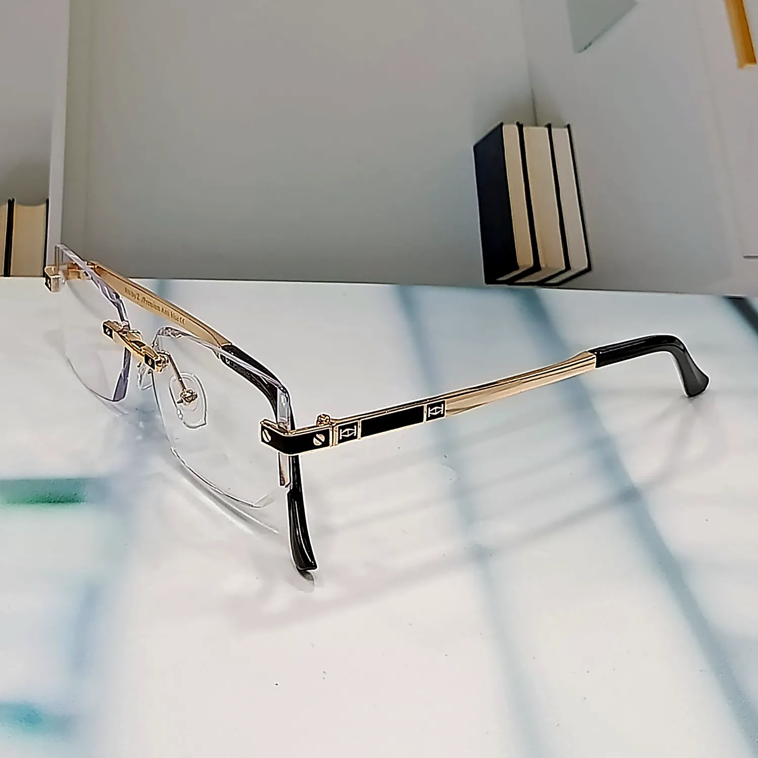 nine optic n103 regent gold rimless front.webp nine optic n103 regent gold rimless front.webp